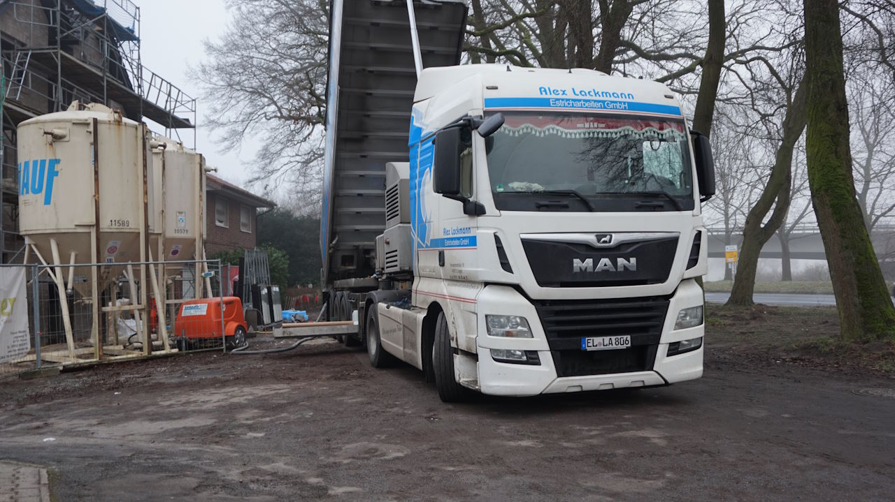 LKw-Baustelle